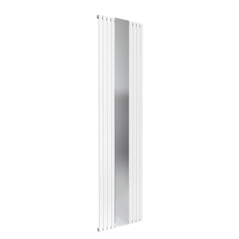 White Reina Reflect Vertical Steel Designer Radiator