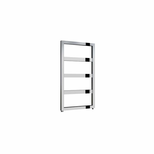 Chrome / 740 x 450mm Reina Rezzo Mild Steel Vertical Designer Radiator