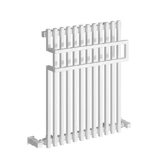 White / 650 x 500mm Reina Sori Mild Steel Designer Towel Radiator