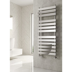 Reina Trento Vertical Chrome Towel Rail Steel Radiator