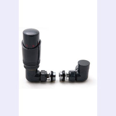 Reina TRV Corner Valve Anthracite For Heated Towel Rail With Lockshield