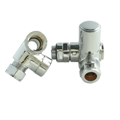 Single Heat Dual Fuel Kit with Corner Valve For Towel Rail