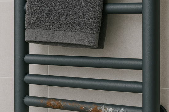 How to Prevent and Clean Rust; Limescale on Chrome and Painted Towel Rails