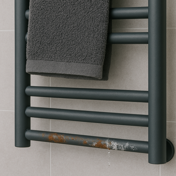 How to Prevent and Clean Rust; Limescale on Chrome and Painted Towel Rails