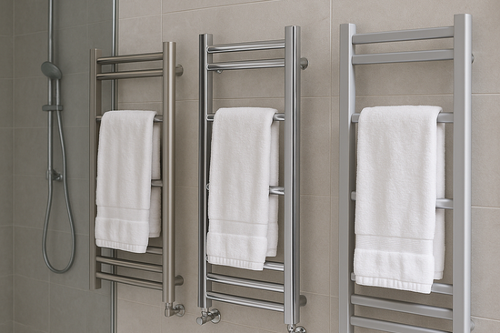 Towel Rail Material Guide: The Difference Between Stainless Steel, Chrome & Aluminium