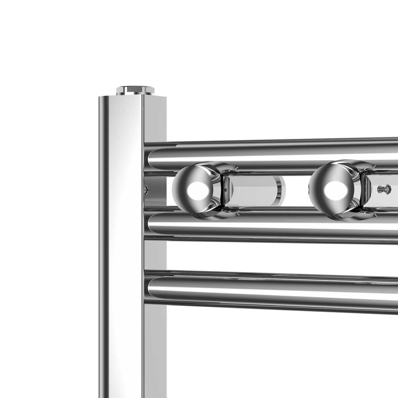 200mm Wide Flat Chrome Towel Radiators