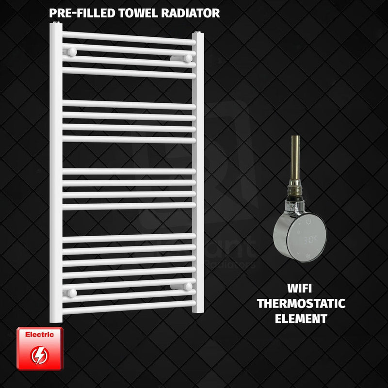 600 x 1200mm Pre Filled Electric Towel Rail Radiator White