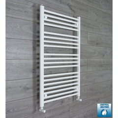600mm Wide x 1200mm High Heated Towel Radiator Flat White