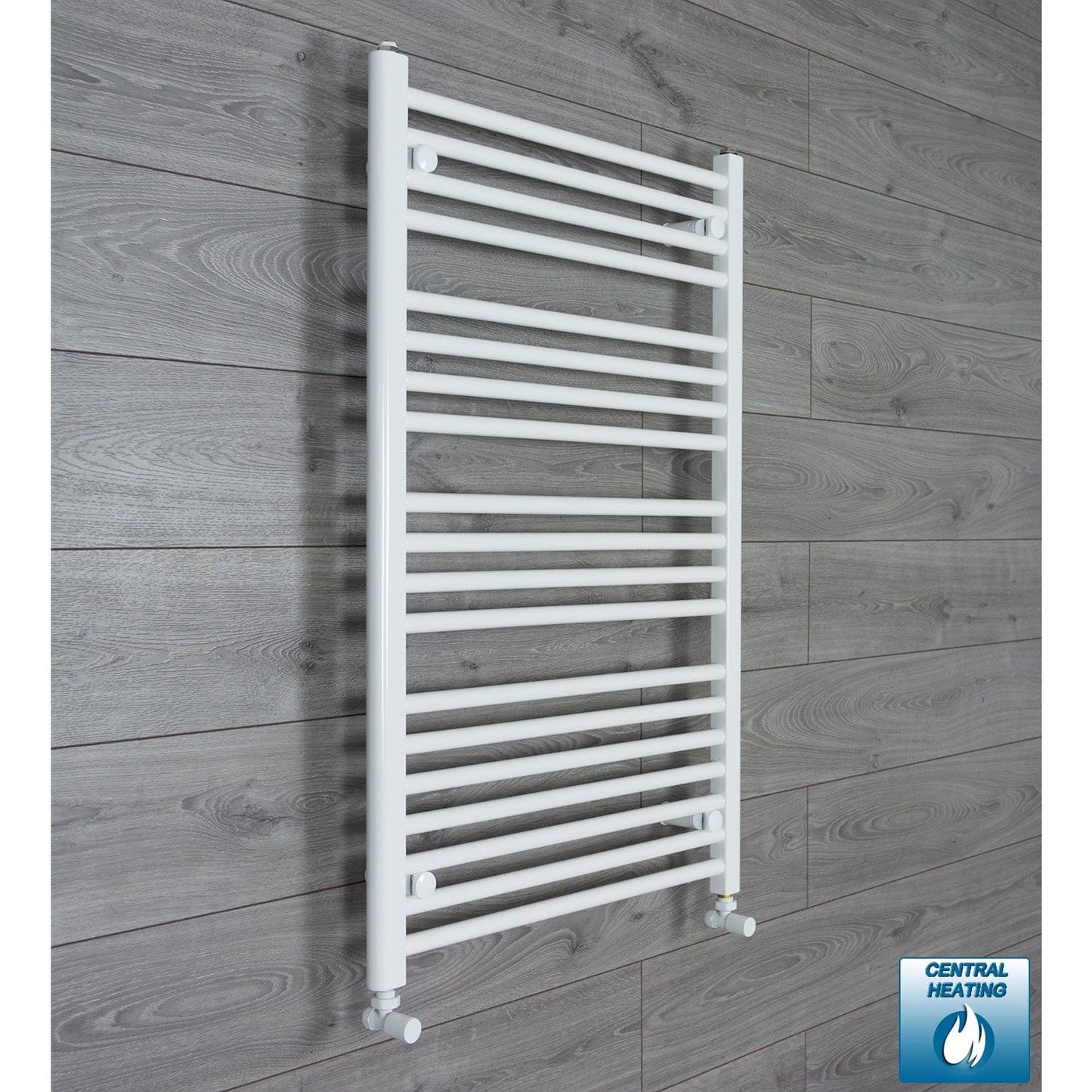 600mm Wide x 1200mm High Heated Towel Radiator Flat White