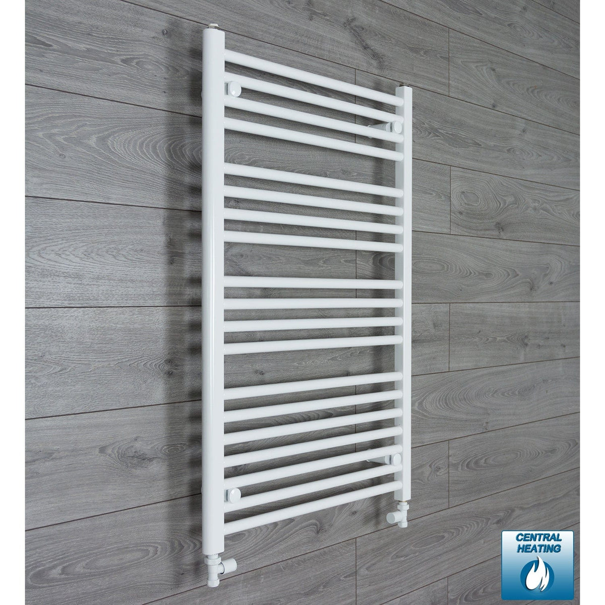 600mm Wide x 1200mm High Heated Towel Radiator Flat White