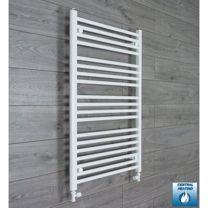 600mm Wide x 1200mm High Heated Towel Radiator Flat White