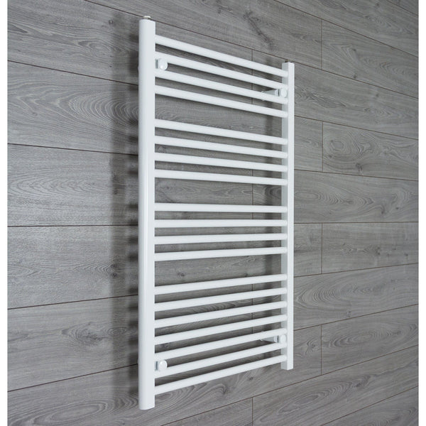 600mm Wide x 1200mm High Heated Towel Radiator Flat White