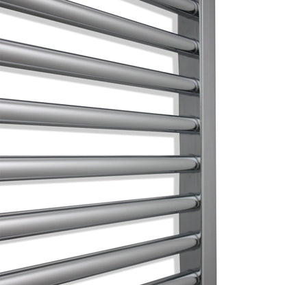 1744 x 500 Straight Heated Towel Radiator Chrome 25mm Tubes