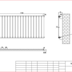 Harley White Horizontal Column Radiators – 600mm Height Single / Double