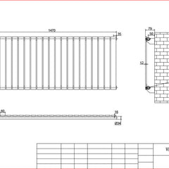 Harley White Horizontal Column Radiators – 600mm Height Single / Double