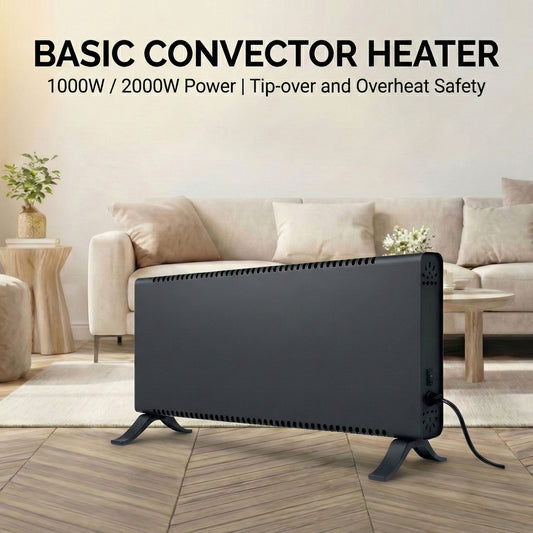 2000W Electric Convector Heater – Portable Freestanding Radiator