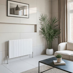 Flatty White 600mm Horizontal Column Radiator – Single & Double Panel