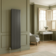Flatty Anthracite Vertical Column Panel Radiator – Single & Double