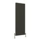 Harley Anthracite Column Vetical Radiator 1800 Height – Single/Double