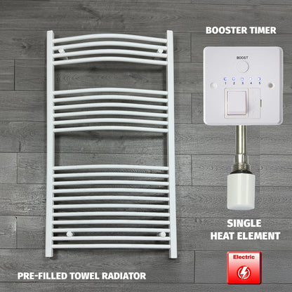 White Electric Heated Towel Rail 750 x 1300mm