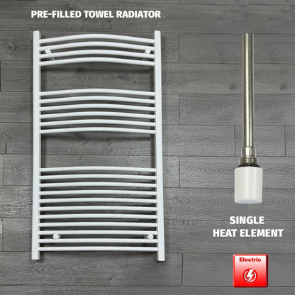 White Electric Heated Towel Rail 750 x 1300mm