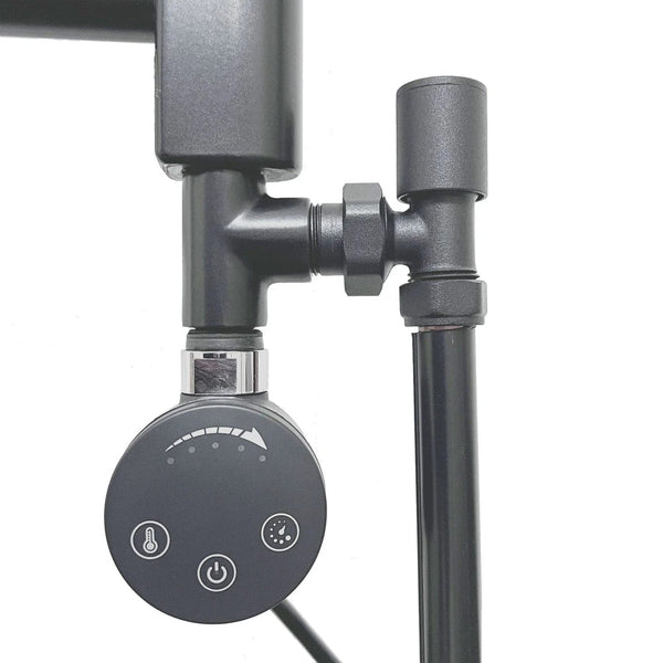 Anthracite Flat Heated Dual Fuel Towel Rail 500x800mm