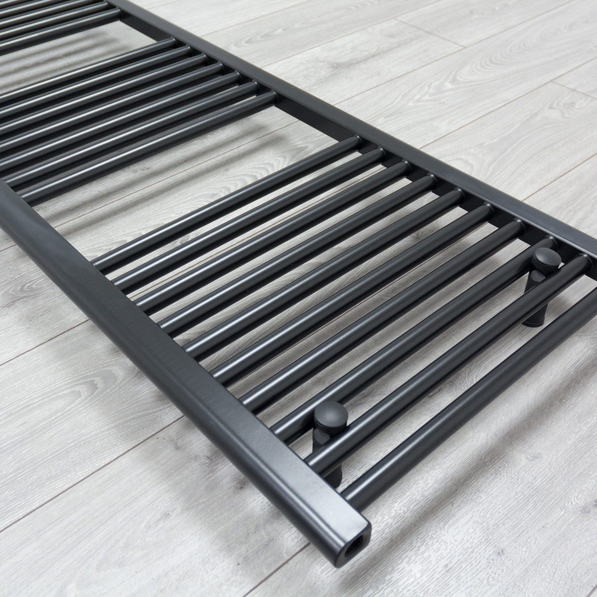 Black Towel Rail 1000 mm High 400 mm Wide Central Heating