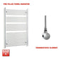1200 x 800mm Chrome Electric Heated Towel Rail – Pre-Filled Straight Radiator
