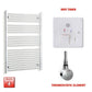 1200 x 800mm Chrome Electric Heated Towel Rail – Pre-Filled Straight Radiator
