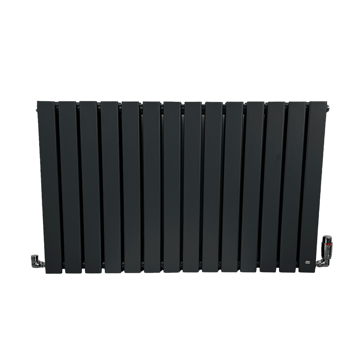 Flatty anthracite horizontal column panel radiator