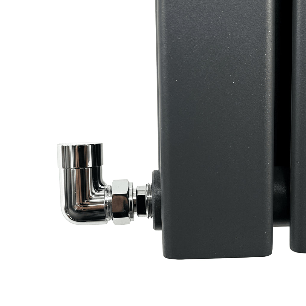 Flatty anthracite horizontal column panel radiator