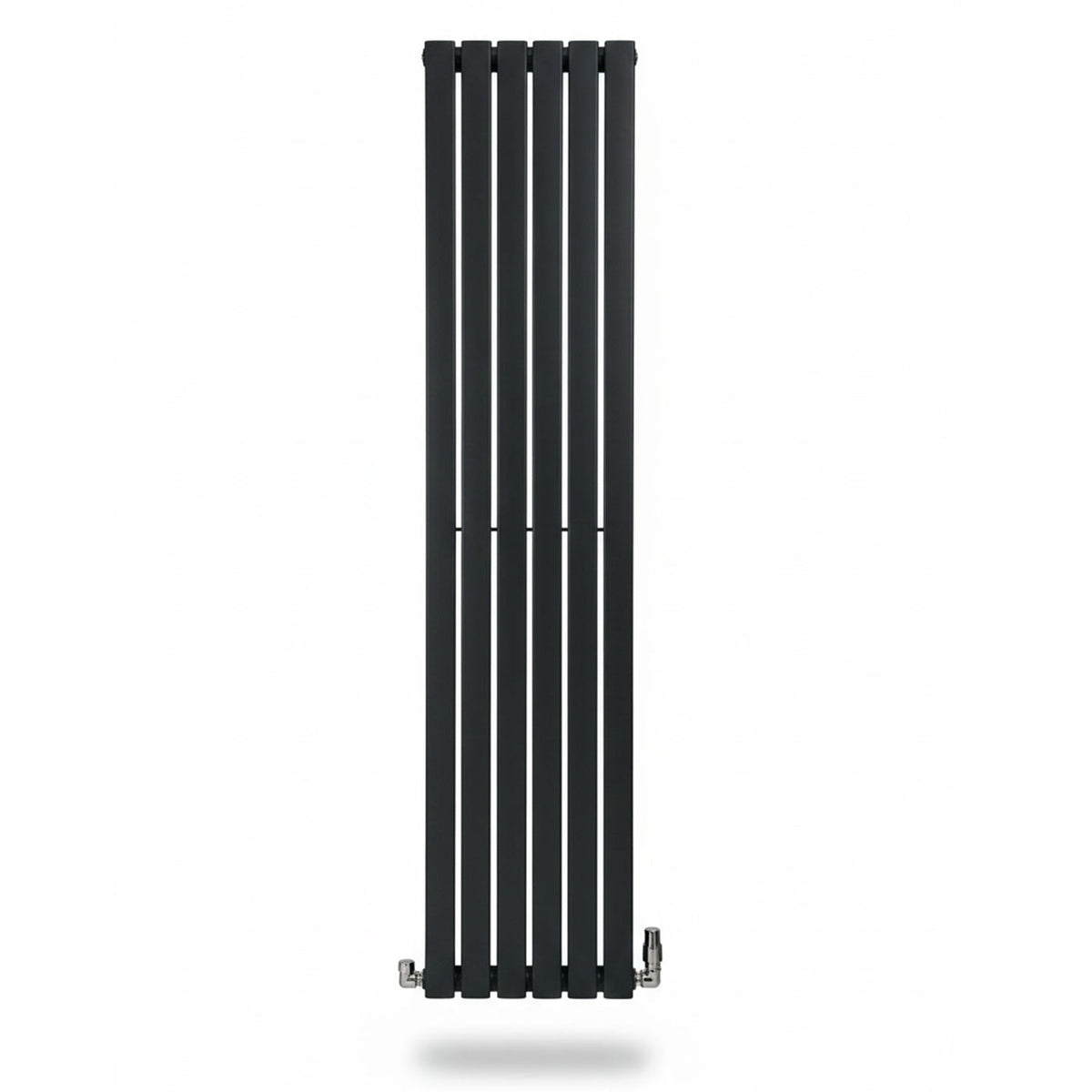 Flatty anthracite vertical column panel radiator