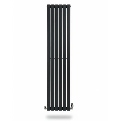 Flatty anthracite vertical column panel radiator