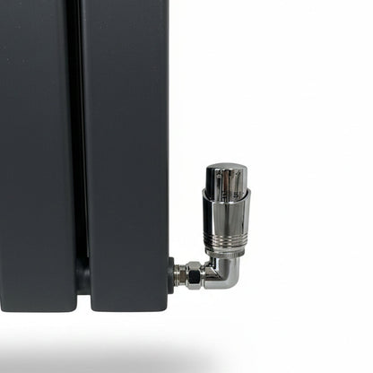 Flatty anthracite vertical column panel radiator