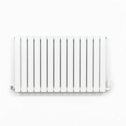 Flatty white horizontal column panel radiator