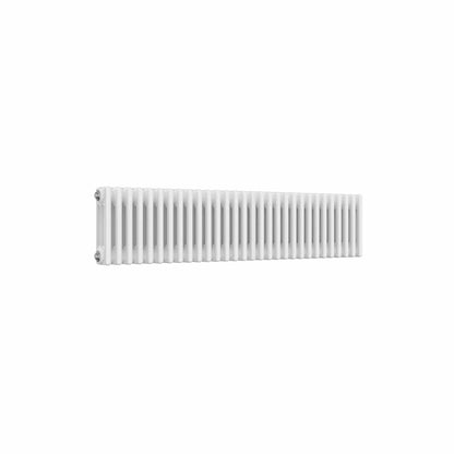 3 Column / 300 x 1370 mm Reina Colona White Traditional Column Horizontal Radiator