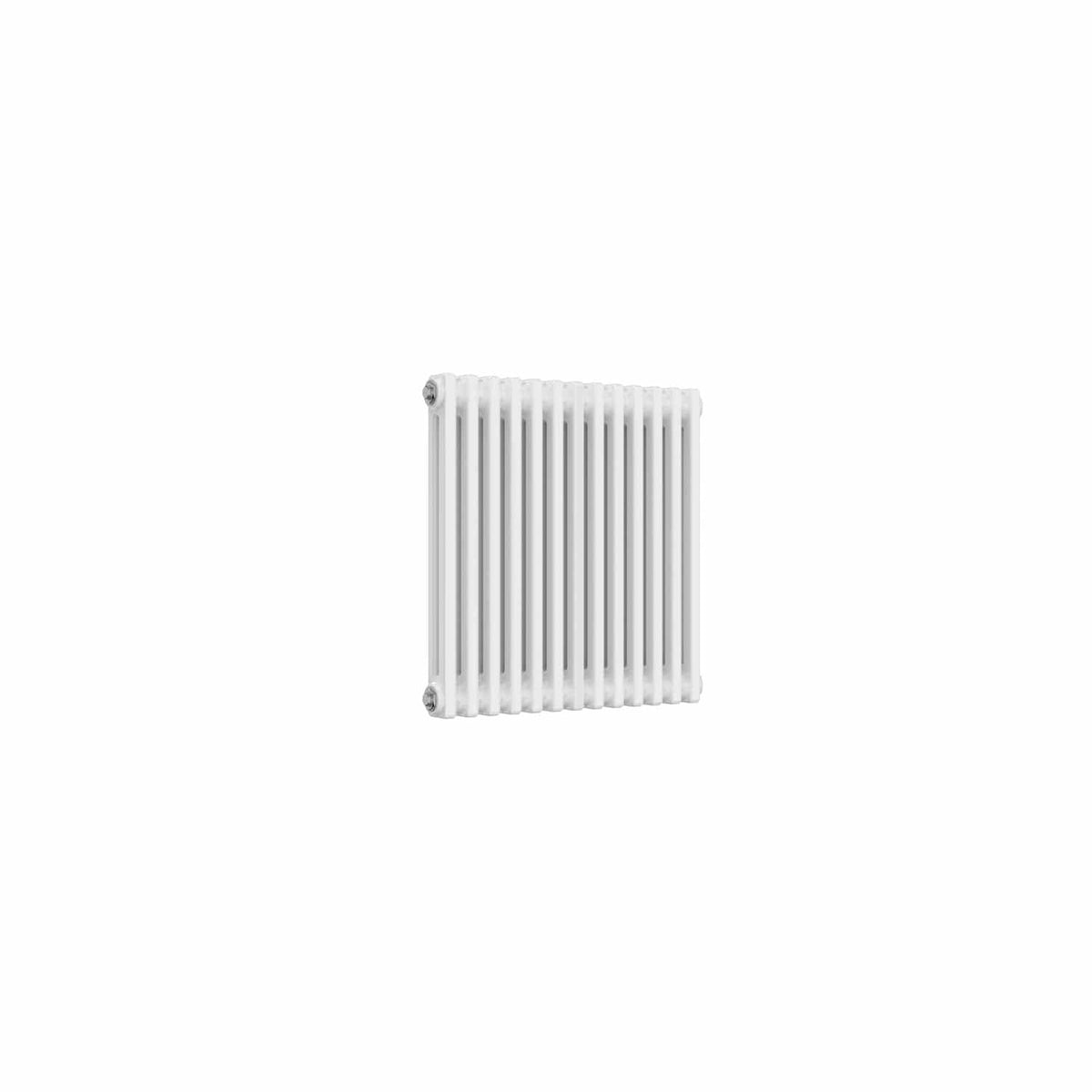 2 Column / 600 x 605 mm Reina Colona White Traditional Column Horizontal Radiator