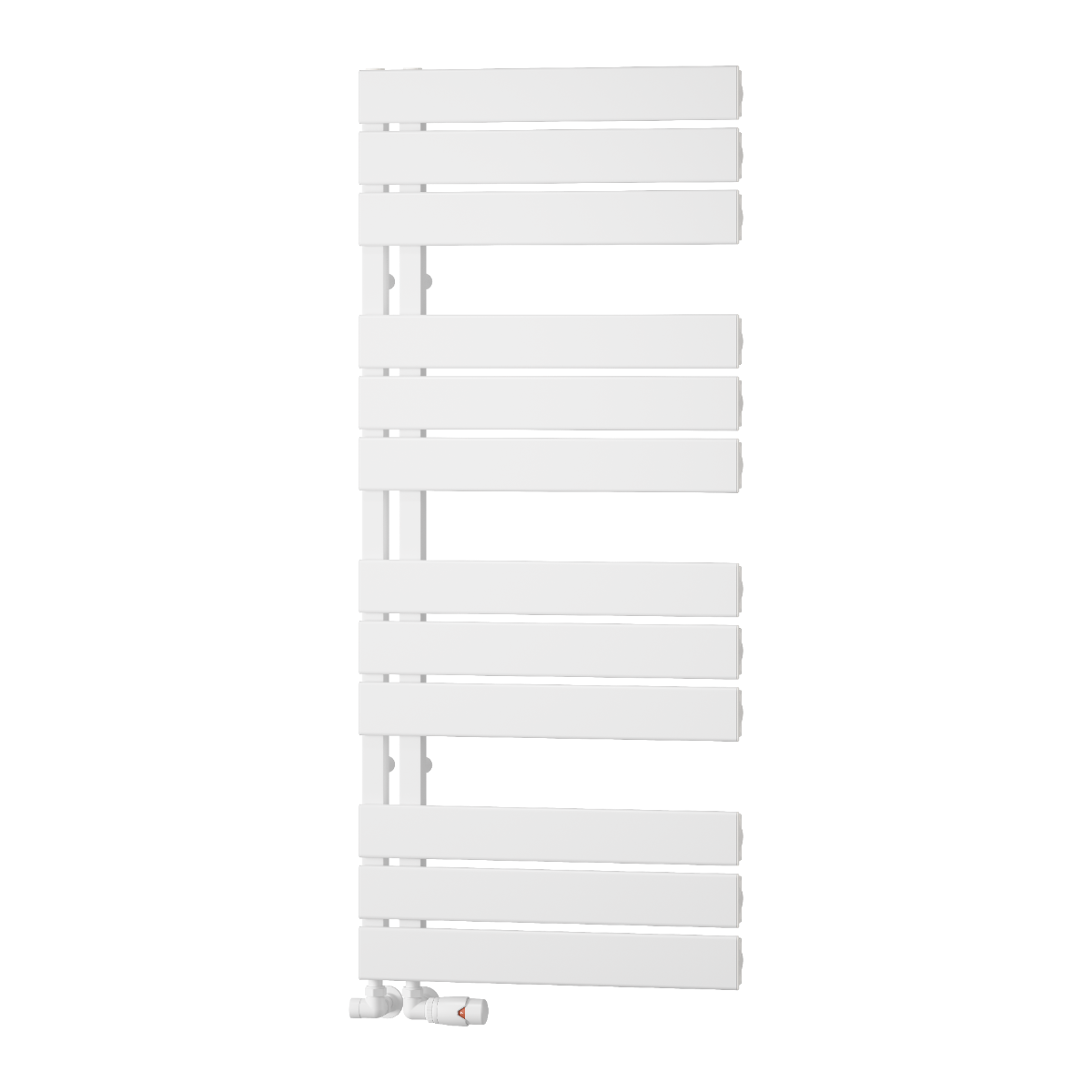 White Heated Towel Rail
