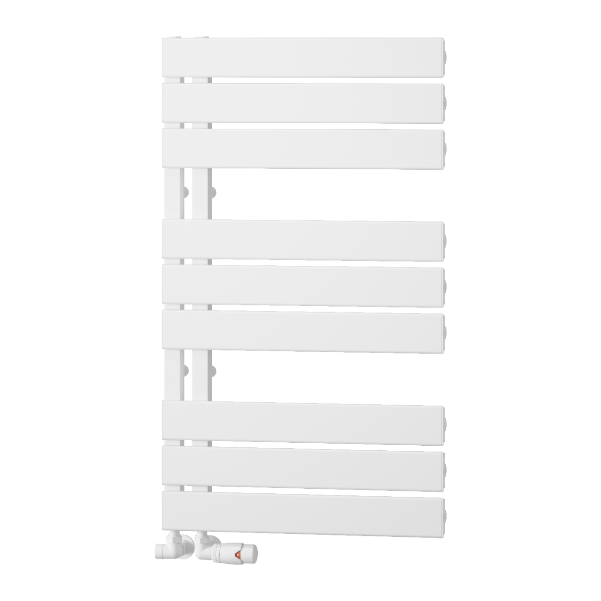 White Heated Towel Rail