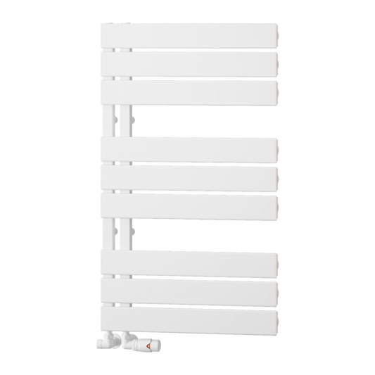 White Heated Towel Rail