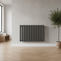 Rondy Anthracite 600mm Horizontal Designer Radiator – Single & Double Panel