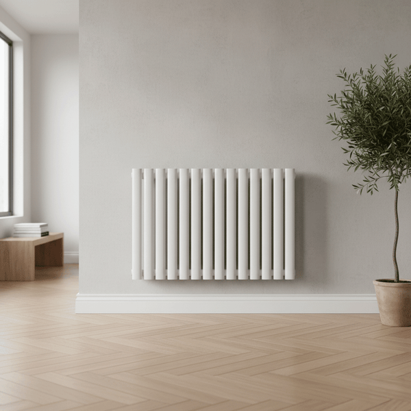 Rondy White 600mm Horizontal Designer Radiator – Single & Double Panel