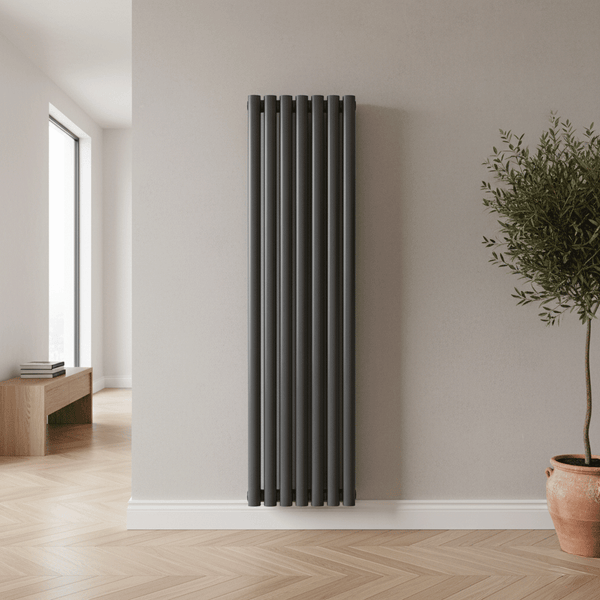 Rondy Anthracite Vertical Designer Radiator – Single & Double Panel
