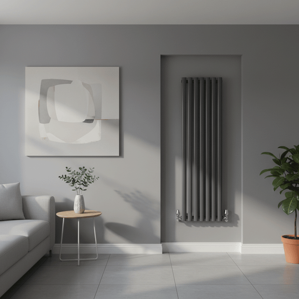 Rondy Anthracite Vertical Designer Radiator – Single & Double Panel
