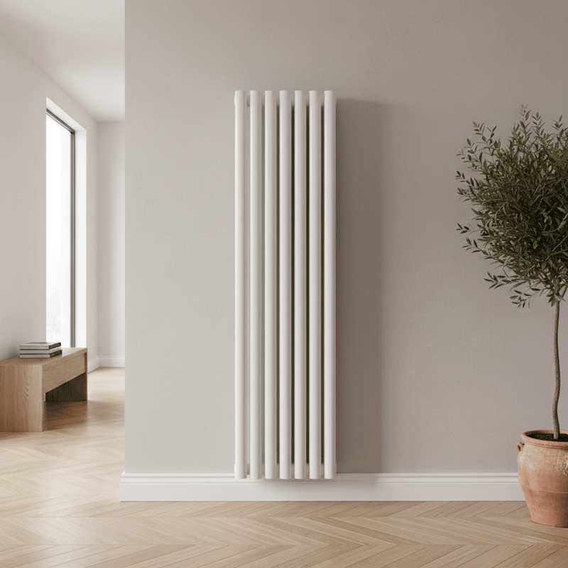 Rondy White Vertical Designer Radiator – Single & Double Panel