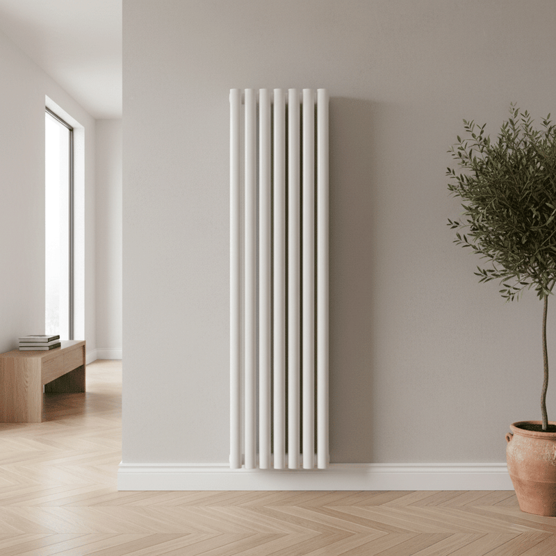 Rondy White Vertical Designer Radiator – Single & Double Panel