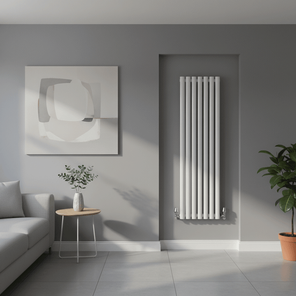 Rondy White Vertical Designer Radiator – Single & Double Panel