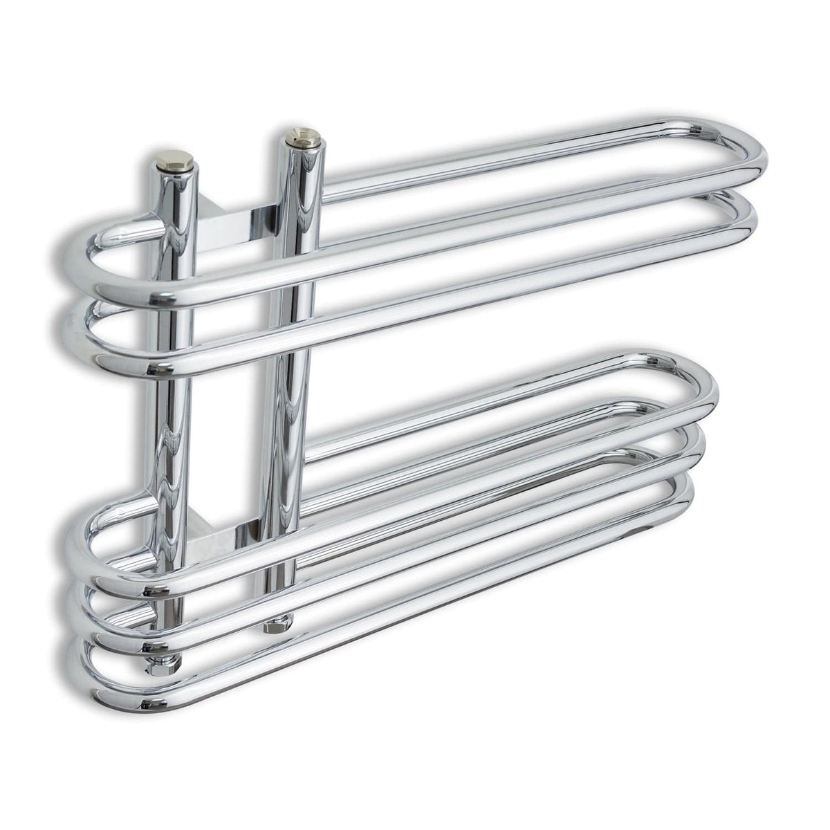 Salina 600 x 400 Pre-Filled Electric Chrome Towel Radiator