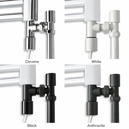 Standard heating element dual fuel kit in Chrome, White, Black and Anthracite