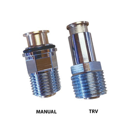 Towel Rail Shut-Off Valves Pair: Manual and TRV
